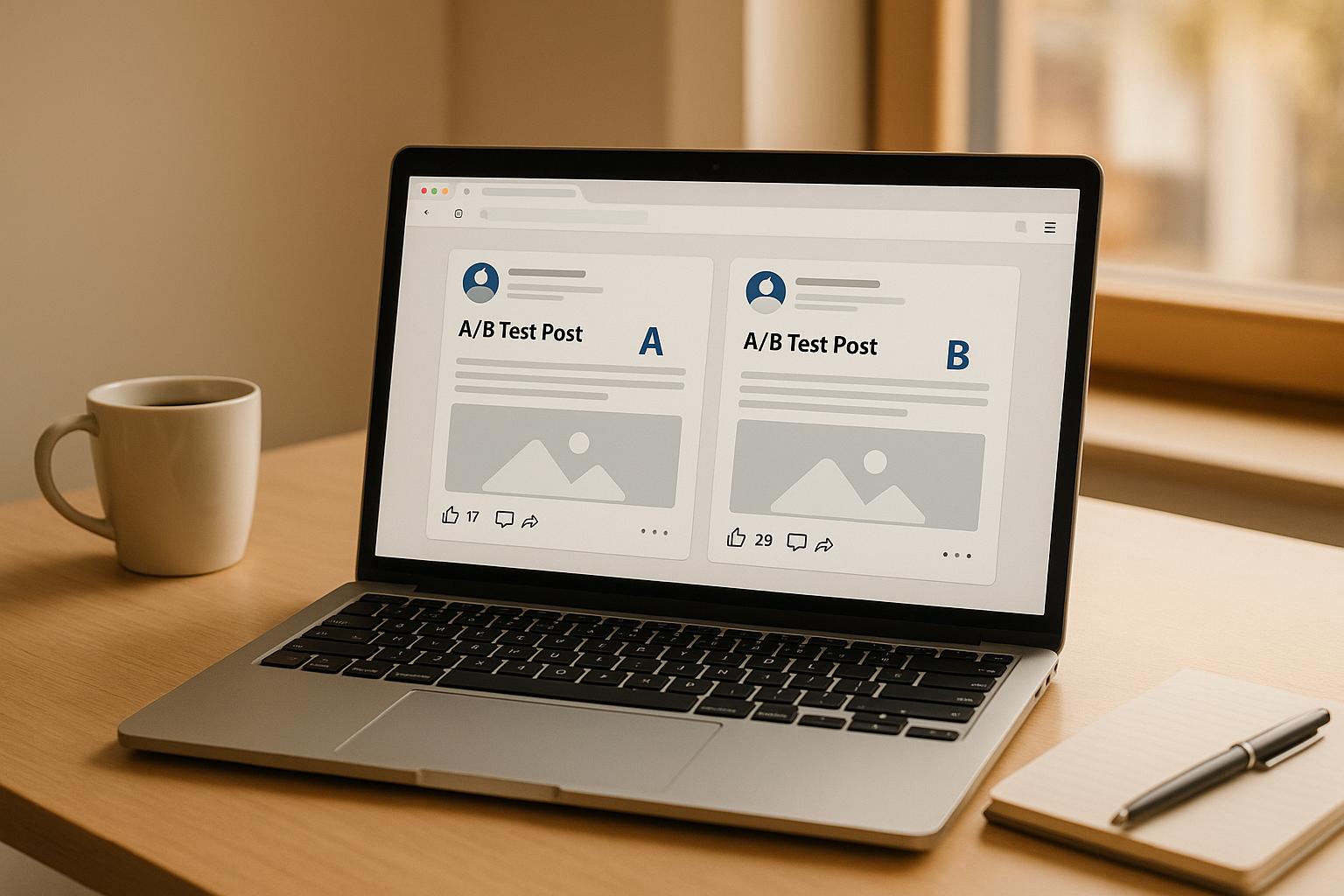 AI A/B testing process