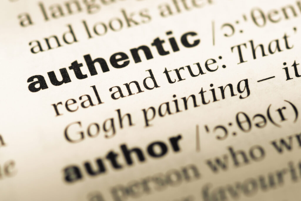 Brand values authenticity