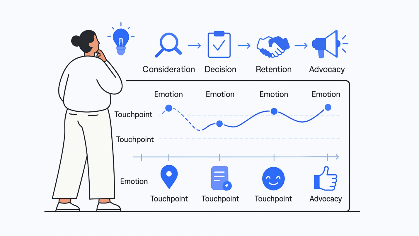 User journey map simplified