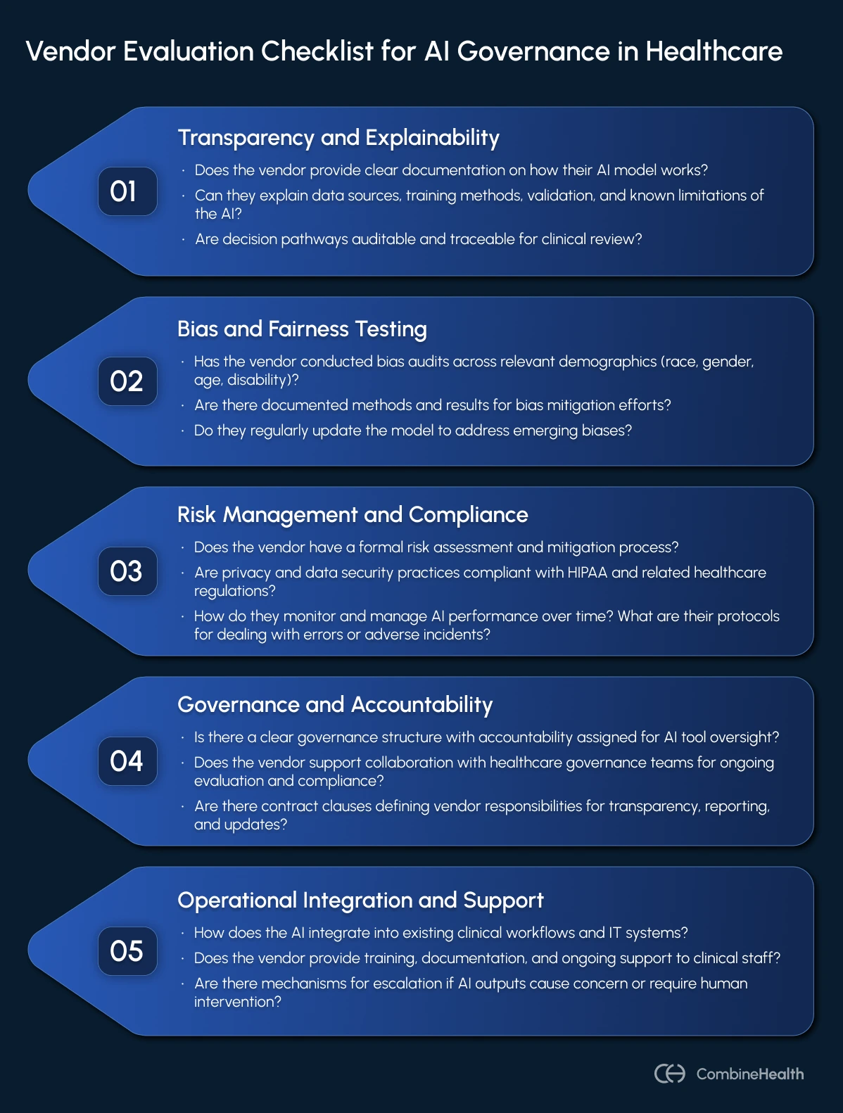 AI tool vendor assessment checklist