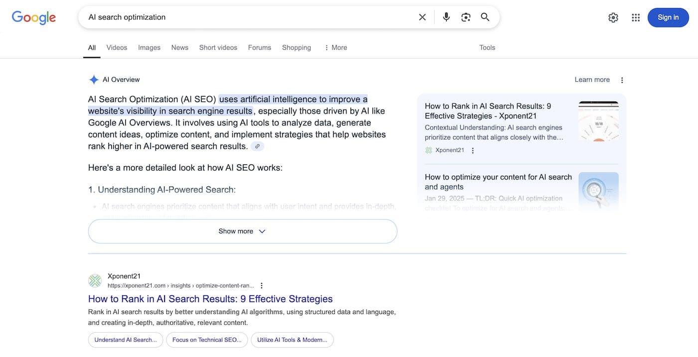 Crafting Content for AI Overviews: Strategies for Visibility in Generative Search Results