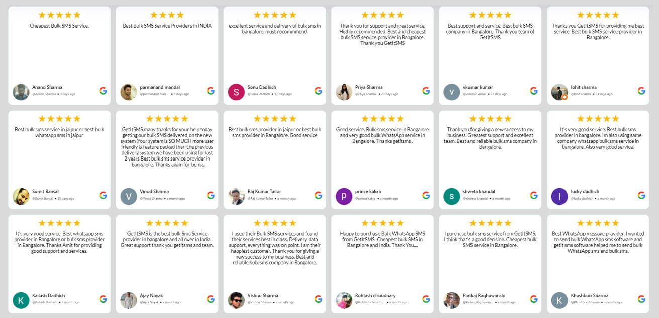 Customer review display