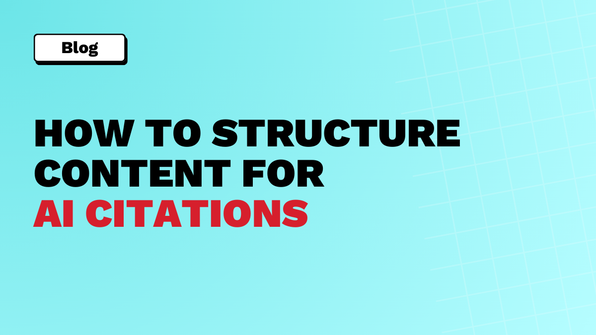 Content structure for AI Overviews