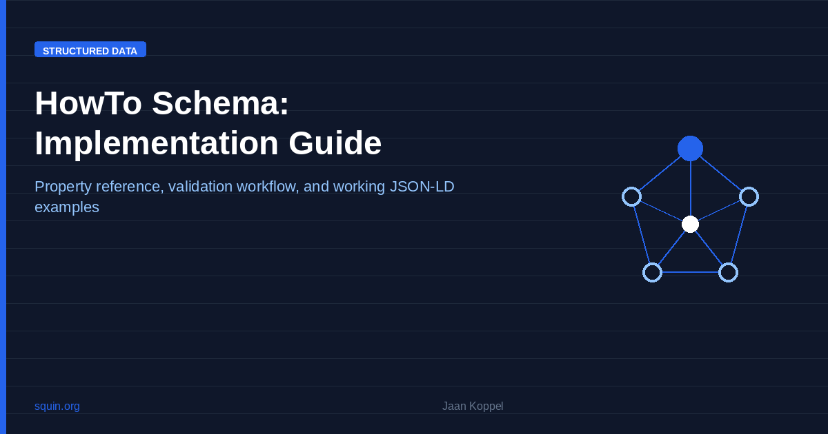 Schema markup implementation workflow